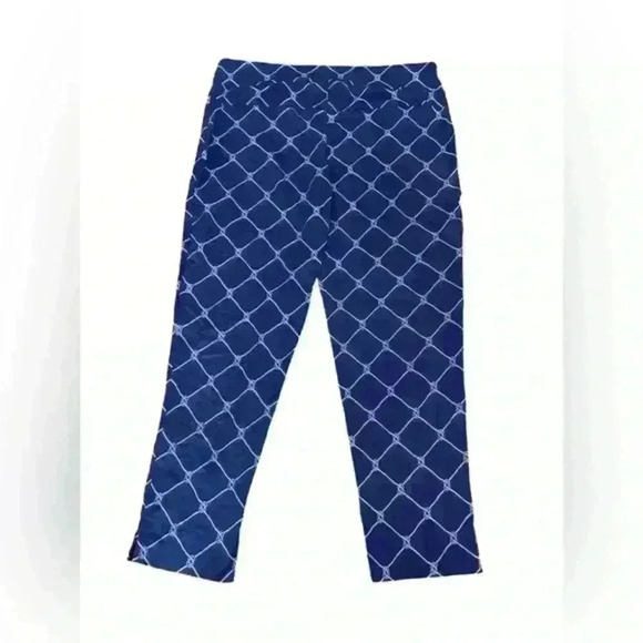 San Soleil Knotical Navy Ladies‎ Small Capri ankle Pants Golf XL - Picture 10 of 11